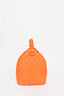 Louis Vuitton Orange Embossed Leather Keepall Bandoulière 50