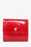 Louis Vuitton Red Patent Monogram Vernis 'Elise' Wallet
