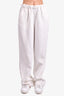 Loulou Studio White Paper-Bag Trousers Size M