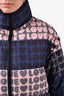 Love Moschino Purple/Pink 'Love' Printed Puffer Jacket Size 6