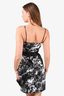 M Missoni Black/White Printed Strapless Dress with Drape Side Detail Size 44