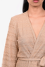 M Missoni Gold Shimmer Open Wrap Cardigan Size S