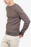 Tom Ford Brown Wool Ribbed Crew Neck Sweater Size 50