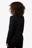 Gucci 2006 Black Wool Chevron Patterned Blazer Jacket Size 38