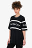 Givenchy Black/White Embroidered T-Shirt Size XS Mens