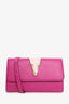 Versace Pink Leather Virtus Crossbody Bag
