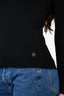 Roberto Cavalli Black Wool Embellished Turtleneck Sweater Size 38