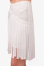 Herve Leger White Bandage Fringe Mini Skirt Size XS