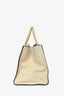Prada Yellow Glace Leather Twin Pocket Double Handle Tote with Strap