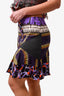 Peter Pilotto Purple/Orange Flounce Mini Skirt Size 4