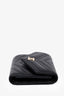 Chanel 2019 Black Chevron Leather Compact Wallet