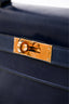 Hermes 1976 Blue Indigo Kelly Box Leather 28 Retourne