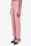Burberry Pink Cigarette Trousers Size 0