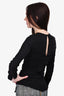 Isabel Marant Black Silk Long Sleeve Top Size 38