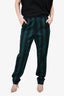 Ami Alexandre Mattiussi Green/Navy Striped Trousers Est. Size 40 Mens