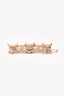 Pre-loved Chanel™ Gold Toned Faux Pearl CC Hair Barrette