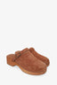 Re/Done Brown Suede Clogs Size 36