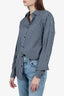 Z Zegna Blue Plaid Long-sleeve Shirt Size 39 Mens