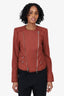 Veronica Beard Orange Tweed Jacket Size 2