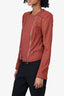 Veronica Beard Orange Tweed Jacket Size 2