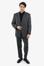 Thierry Mugler Grey Check Two-Piece Suit Size 52