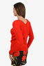 Victoria Beckham Red Cashmere Sweater Size XS