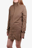 Rick Owens Brown Wool Button Up Jacket Size 24