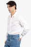Valentino White Long Sleeve Shirt Size 43
