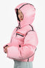 Prada Light Pink Nylon Down Cropped Technical Jacket Size XS