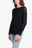 Helmut Lang Black Baby Alpaca Wool/Wool Cable Knit Sweater Size S