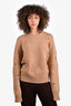 Helmut Lang Brown Wool Distressed Sweater Size L
