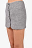 Helmut Lang Grey Wool 'Blazer' Mini Skirt Size 2