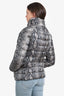 Diane von Furstenberg Snake Print Down Puffer Jacket Size S