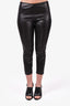 The Row Black Leather Skinny Pants Size 8