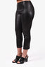 The Row Black Leather Skinny Pants Size 8