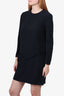 Miu Miu Black Long-Sleeve Dress with Bow size 42