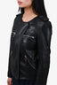 Isabel Marant Black Leather Biker Jacket Size 34