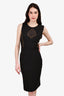 Moschino Boutique Black Spade Embellished Dress Size 12