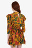 Farm Rio Multicolor Floral Print Belted Mini Dress Size S