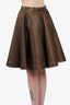 Lanvin Gold Metallic Skirt size 38
