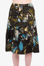 Marni Multicolour Semi Pleated Skirt Size 46