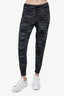 M Missoni Black/White Striped Knit Slim Joggers Track Pants Size 40
