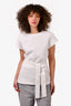 LouLou Studio White Cotton Terry Cloth Top Size XS