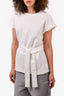 LouLou Studio White Cotton Terry Cloth Top Size XS
