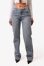 Alexander Wang Straight Leg Denim Jeans with Gold Chain Detail Size 26