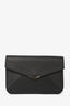 Fendi Black Leather 2Jours Envelope Clutch