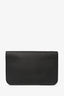 Fendi Black Leather 2Jours Envelope Clutch