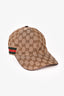 Gucci Beige 'GG' Logo Canvas Hat Size S