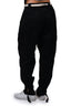 Aje Black Cotton Rope Detailed Belt Tapered Cargo Pants Size 12