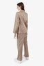 Yves Saint Beige Laurent Pants Suit Size 44
